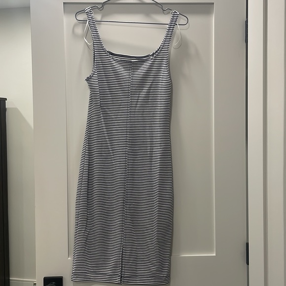 Zara Black & White Stripped Dress - Picture 2 of 4